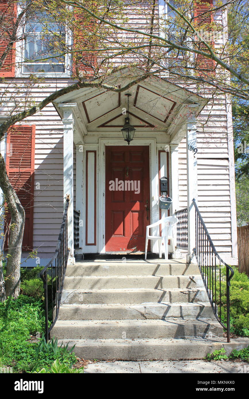 Vie regolari in Evanston, Illinois. Foto Stock