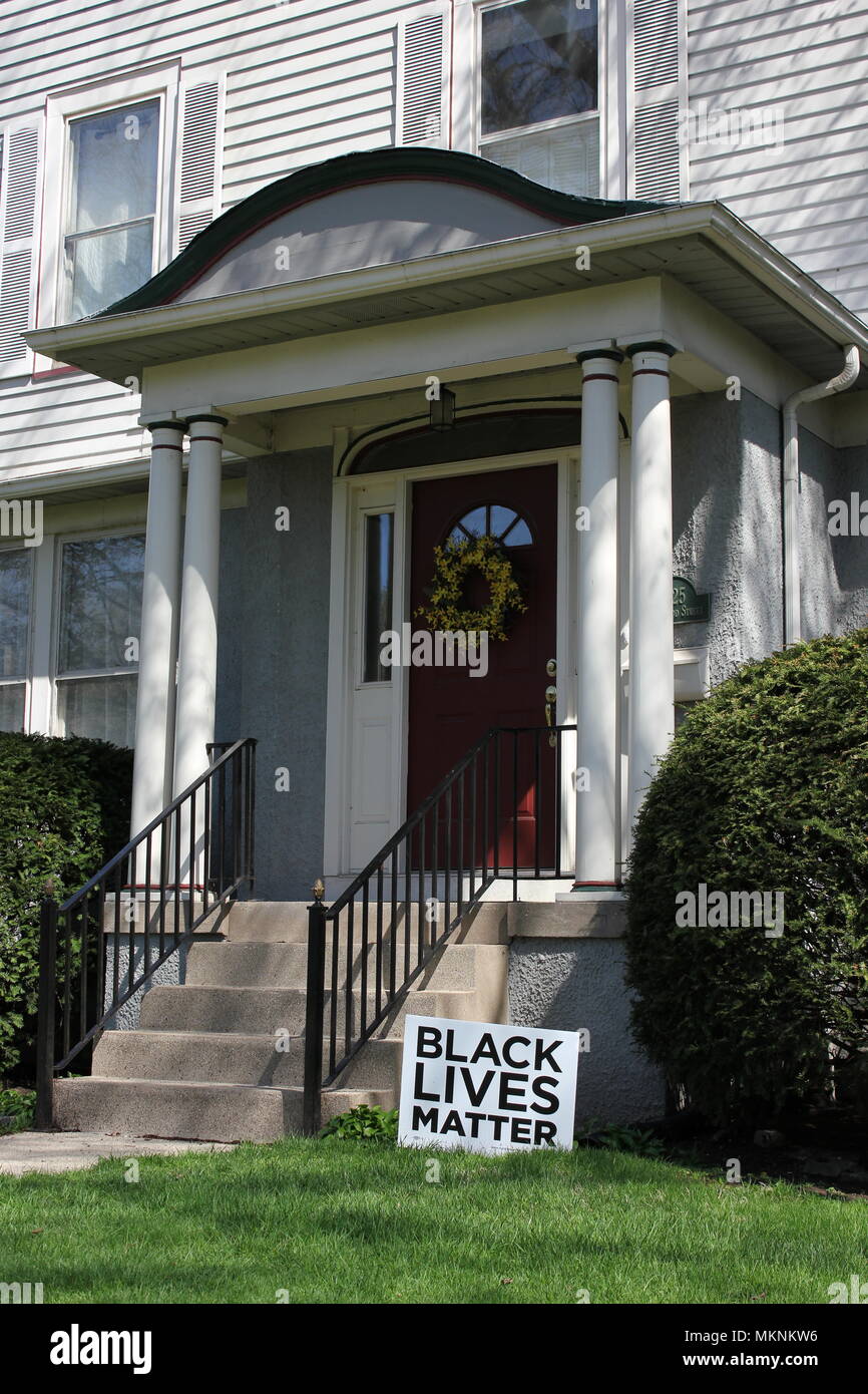 Vie regolari in Evanston, Illinois. Foto Stock