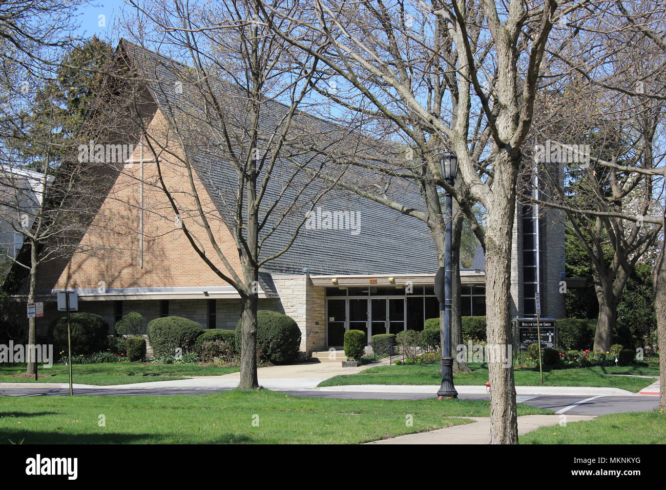Vie regolari in Evanston, Illinois. Foto Stock