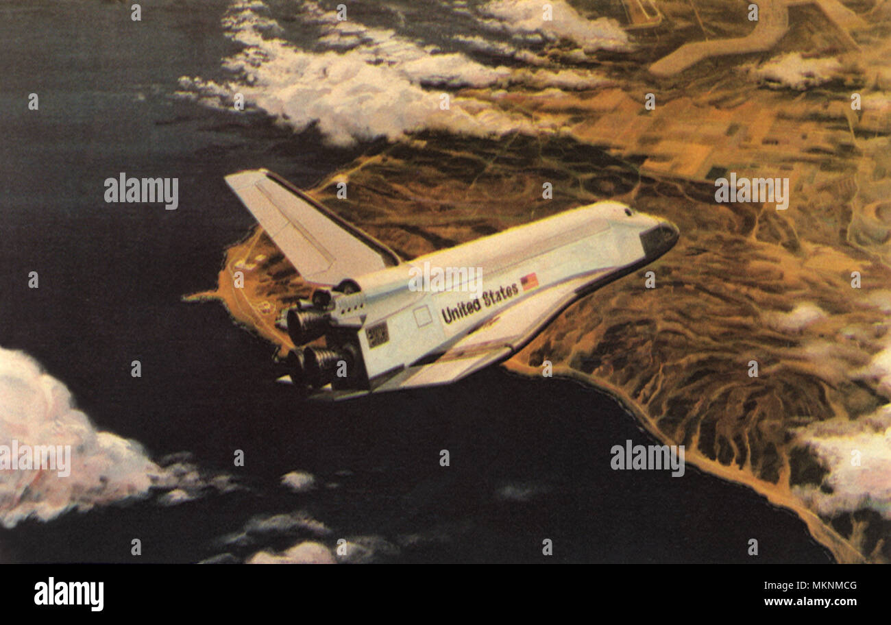 La navetta per terra, mare Foto Stock