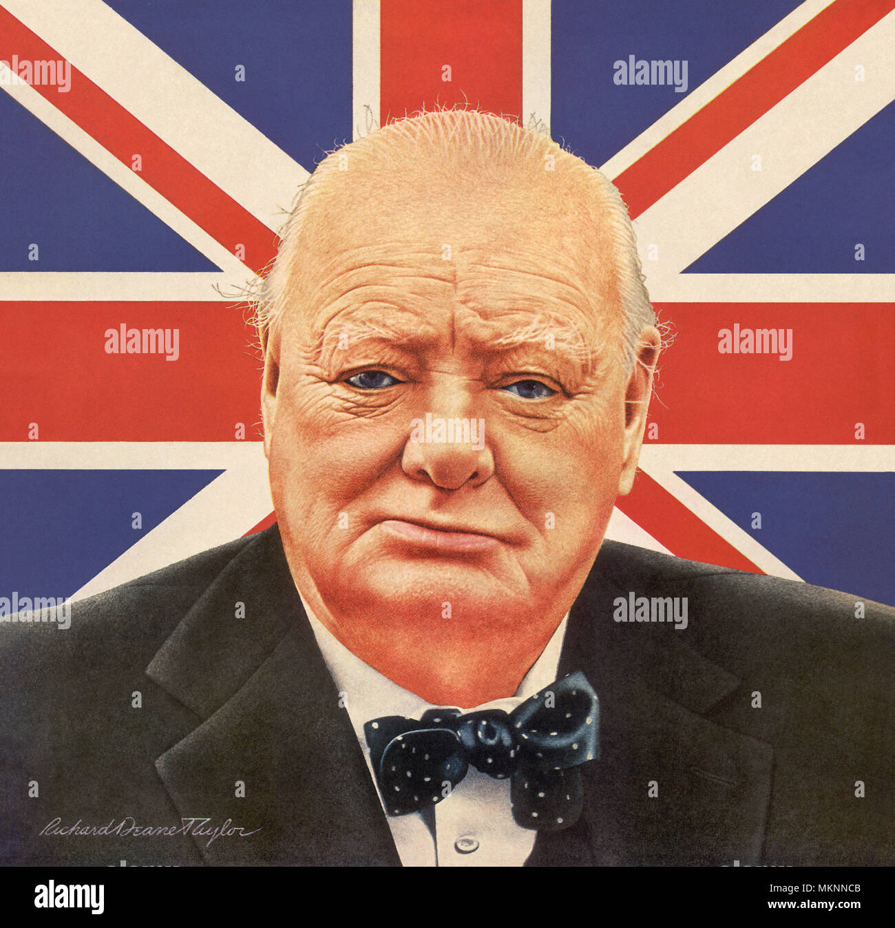 Winston Churchill Foto Stock