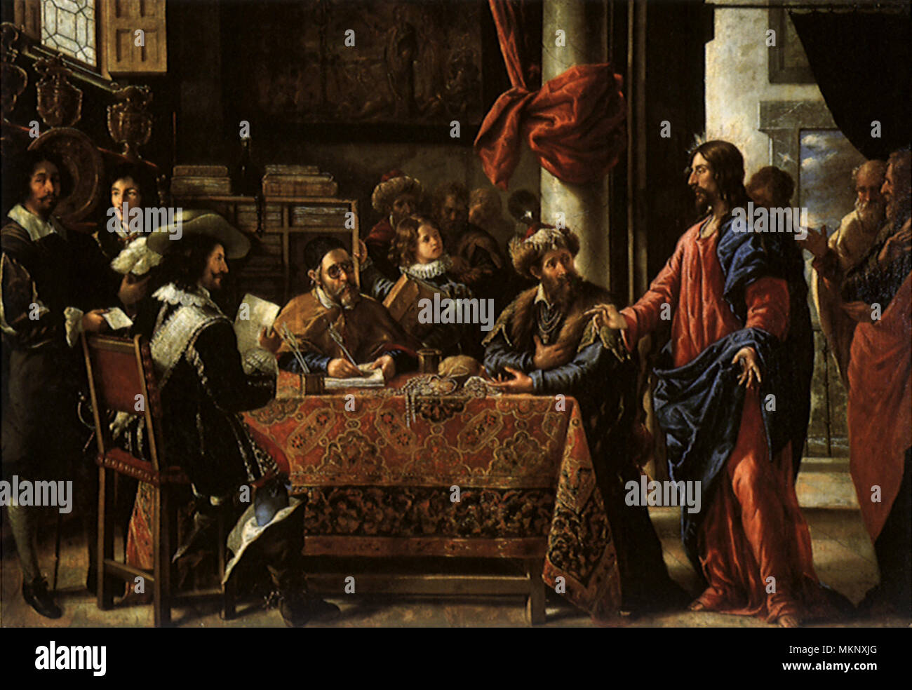 La Vocazione di San Matteo Foto Stock