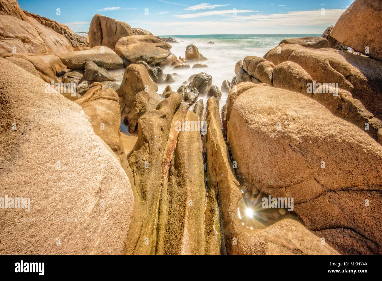 Alcune foto dell'antico paesaggio marino di Thach Binh Thuan Vietnam Foto Stock