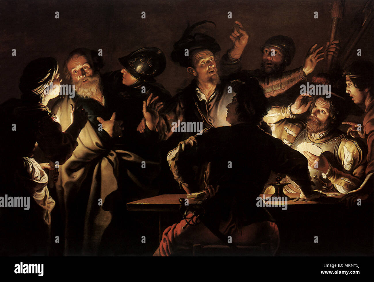 La negazione di San Pietro Foto Stock