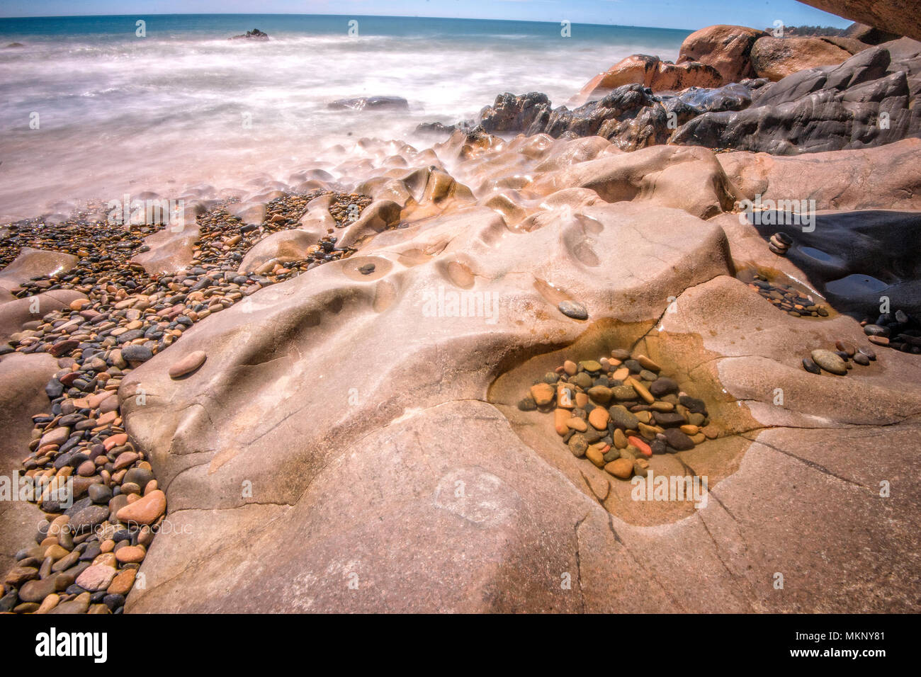 Alcune foto dell'antico paesaggio marino di Thach Binh Thuan Vietnam Foto Stock