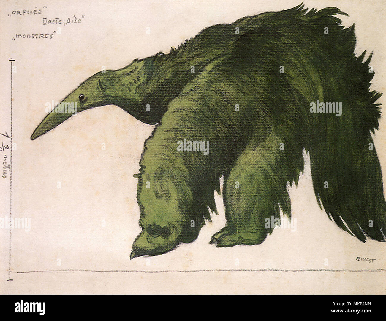 Costume Design per Monster in "Orphée" Foto Stock