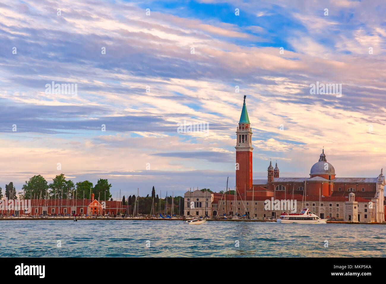 Chiesa di San Giorgio Maggiore a Venezia, Italia Foto Stock
