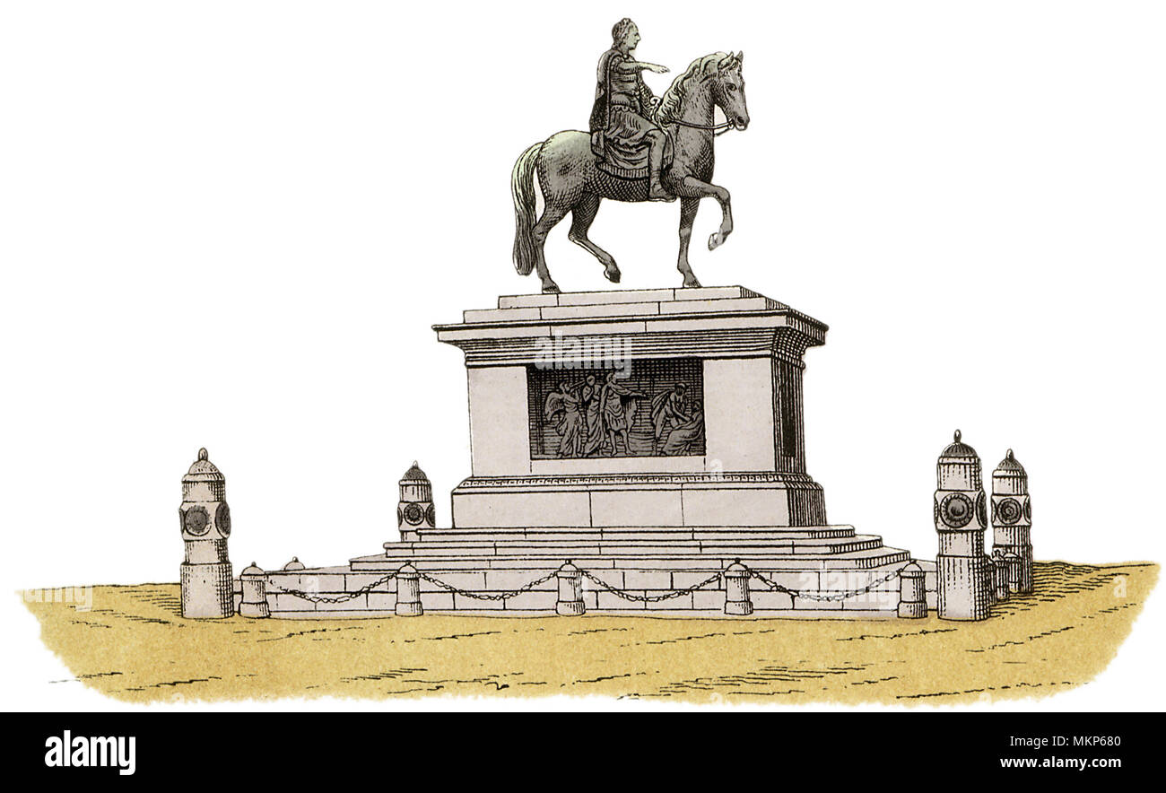 Statua equestre Foto Stock