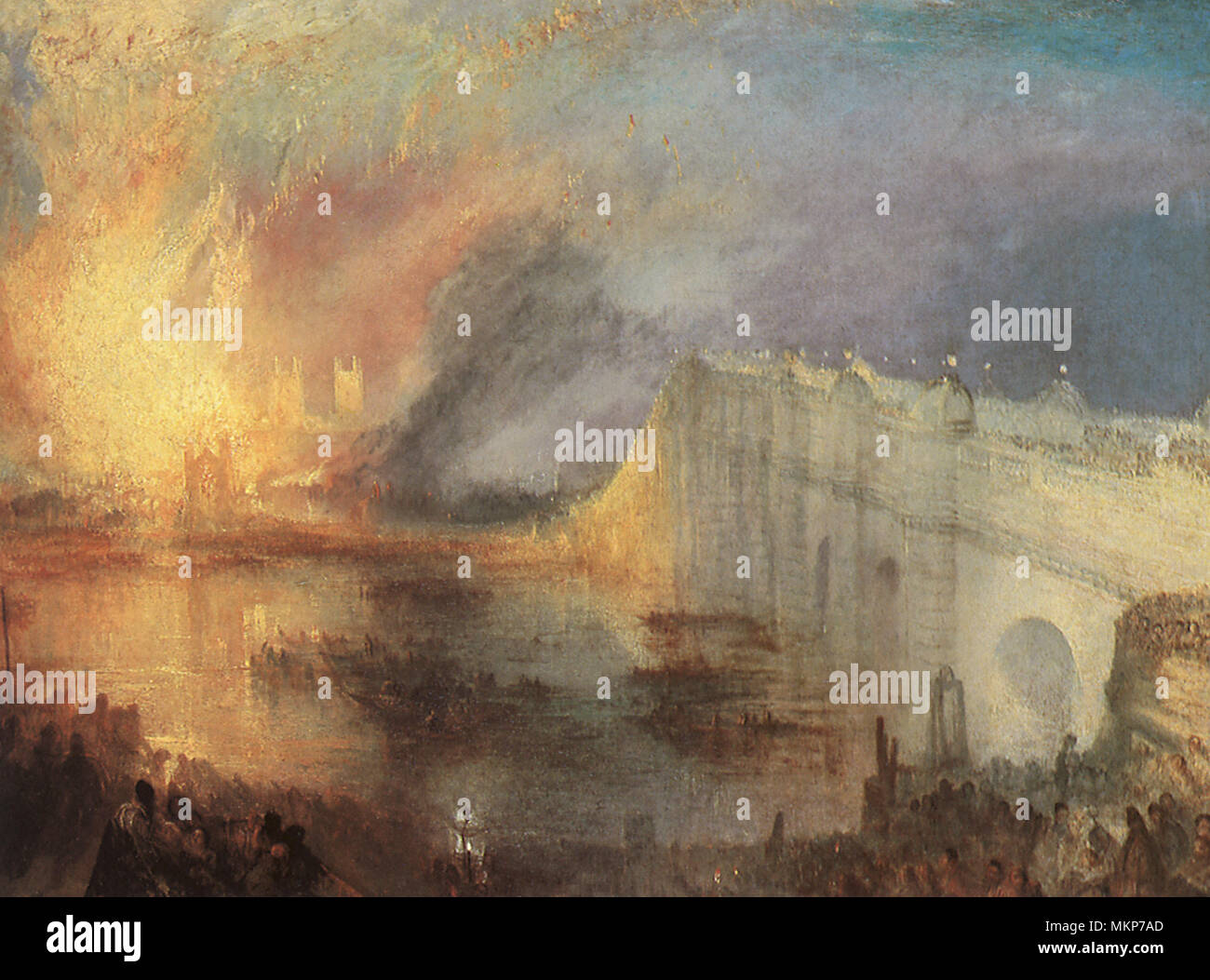 La bruciatura della House of Lords 1835 Foto Stock