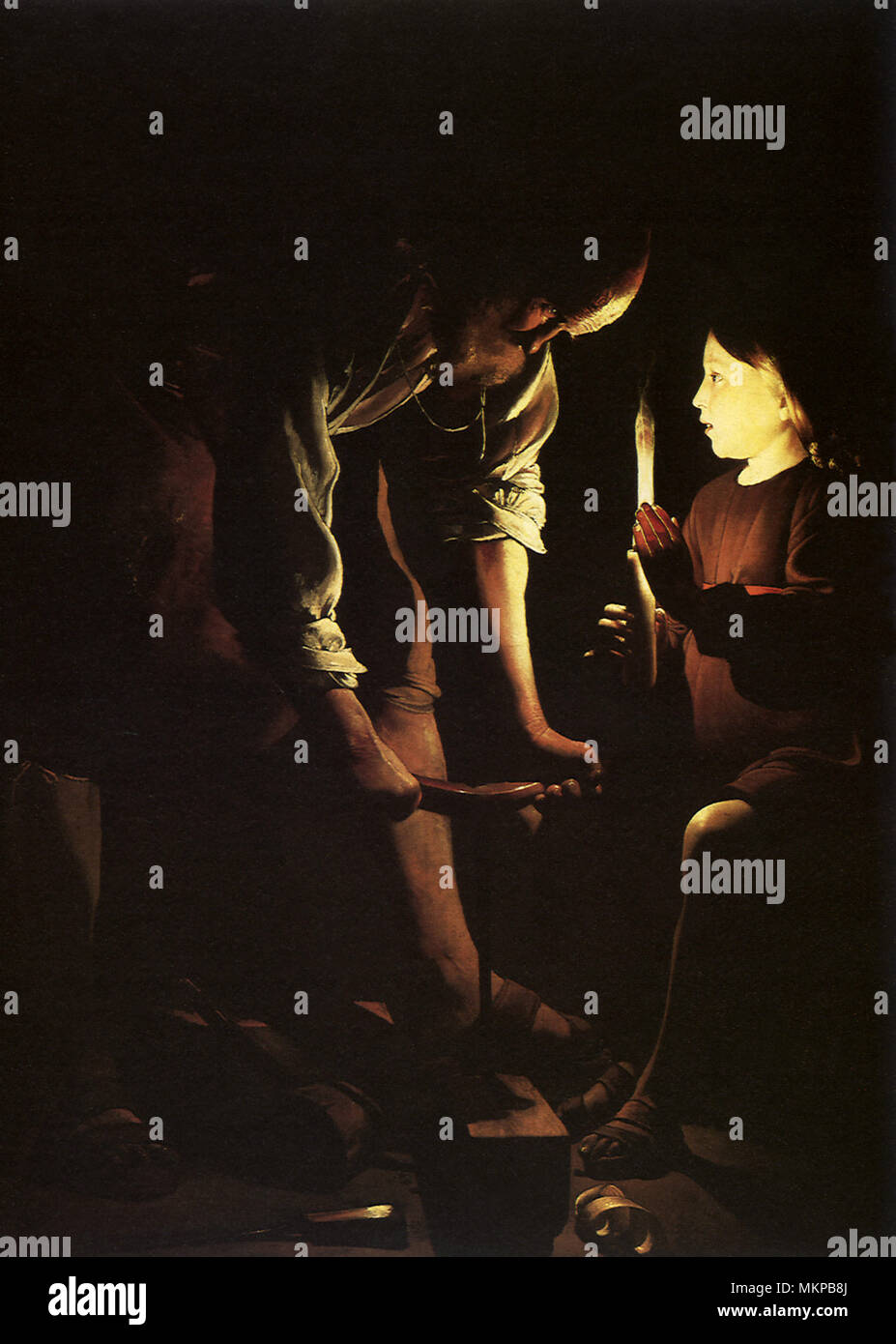 San Giuseppe falegname Foto Stock