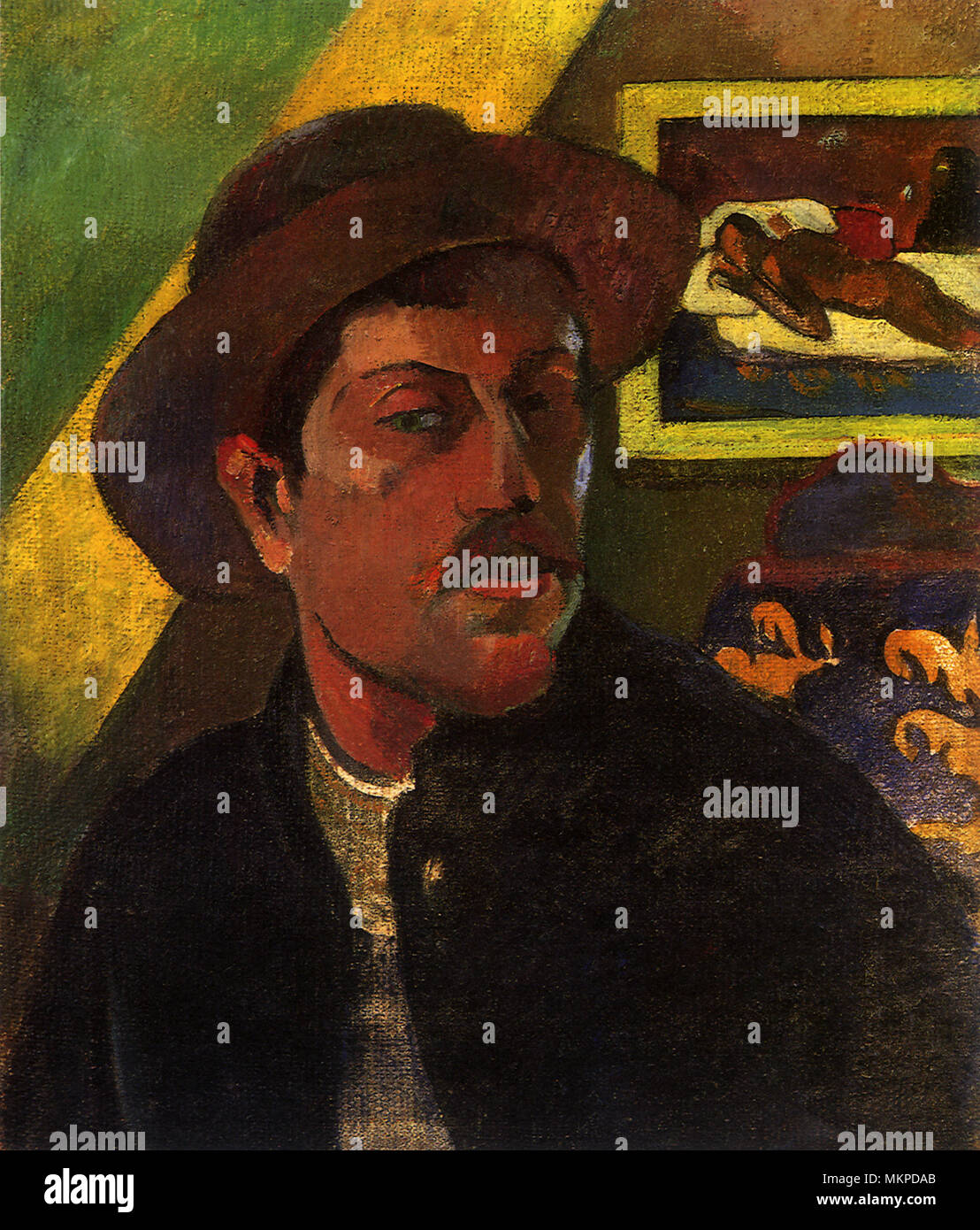 Autoritratto di Gauguin Foto Stock