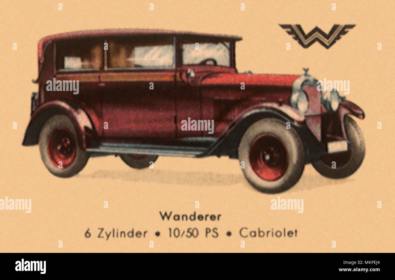 1928 Wanderer a 6 cilindri Cabriolet Foto Stock
