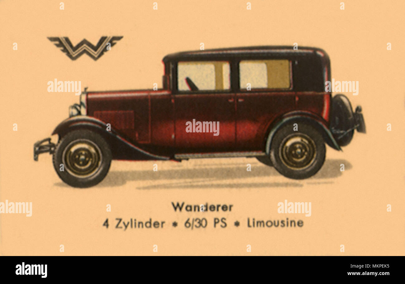 1928 Wanderer 4 cilindri di Sedan Foto Stock