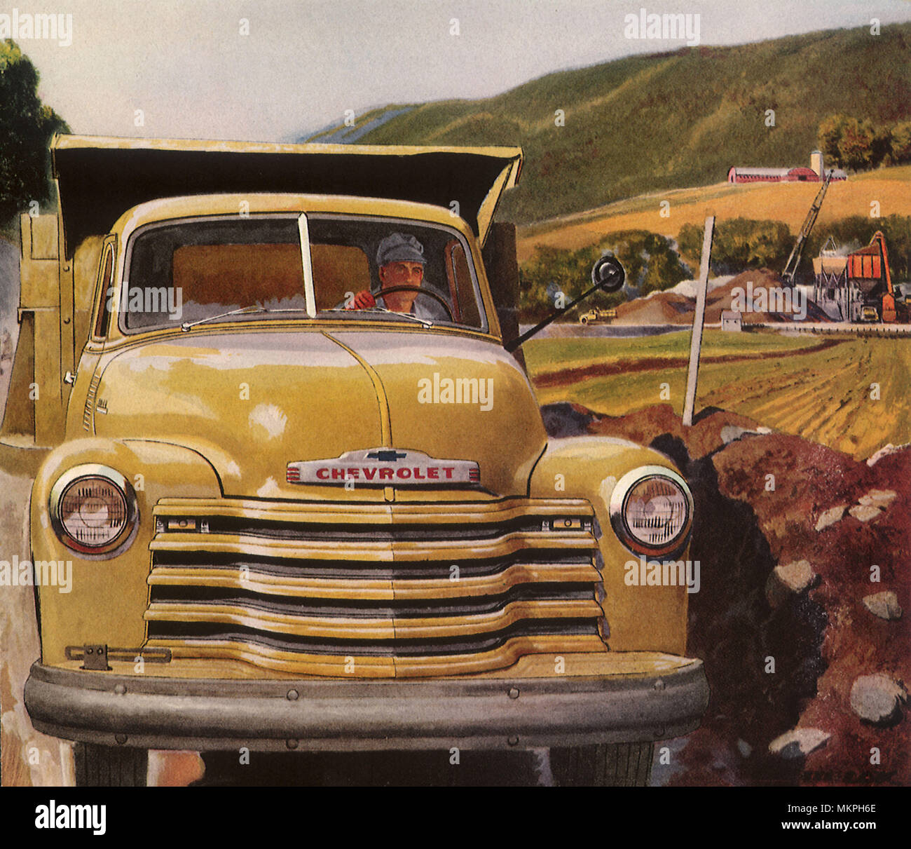 1953 Chevrolet pickup truck Foto Stock