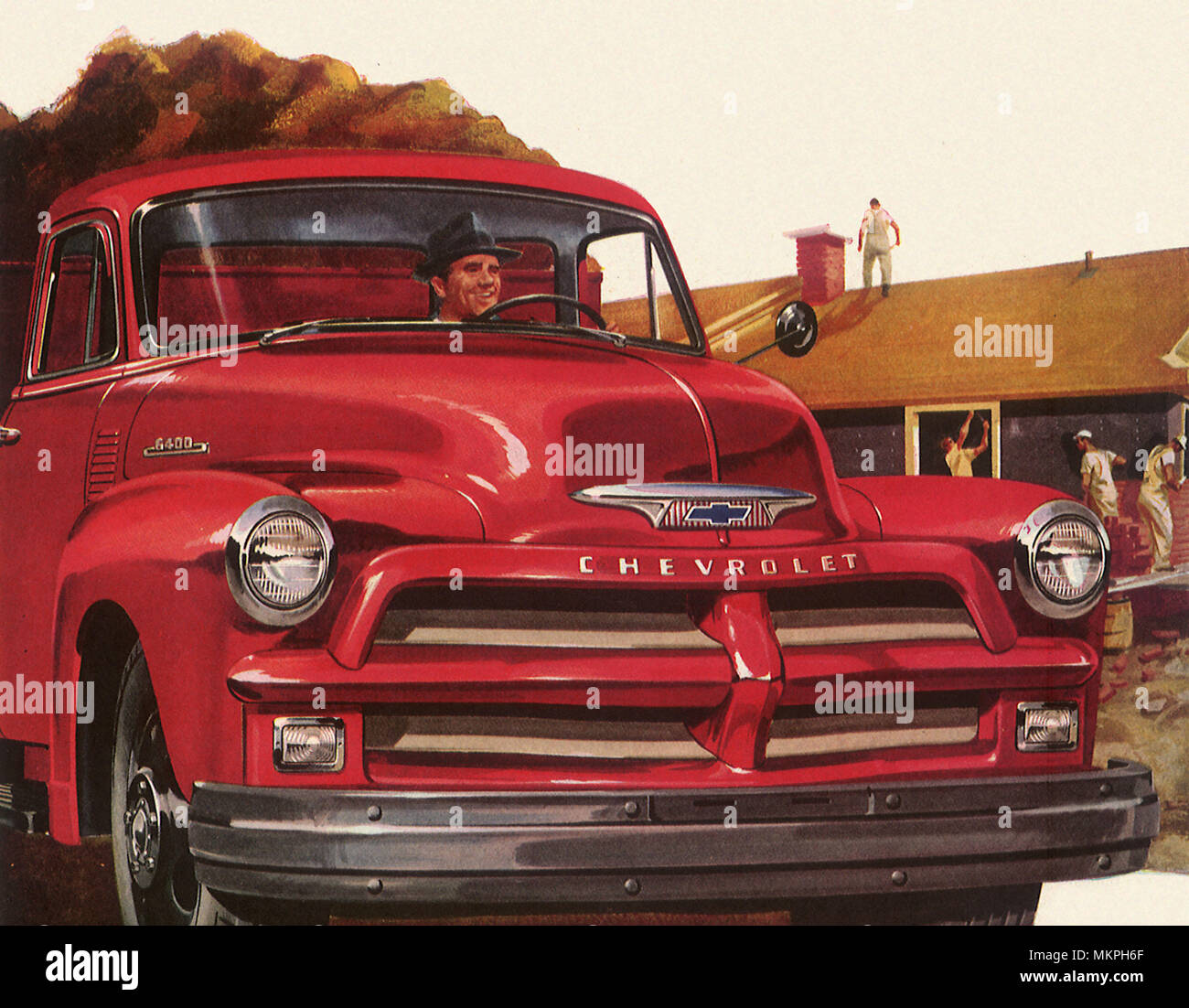 1954 Chevrolet pickup truck Foto Stock