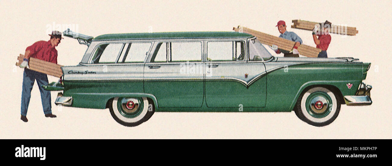 1955 Ford Paese Sedan Foto Stock