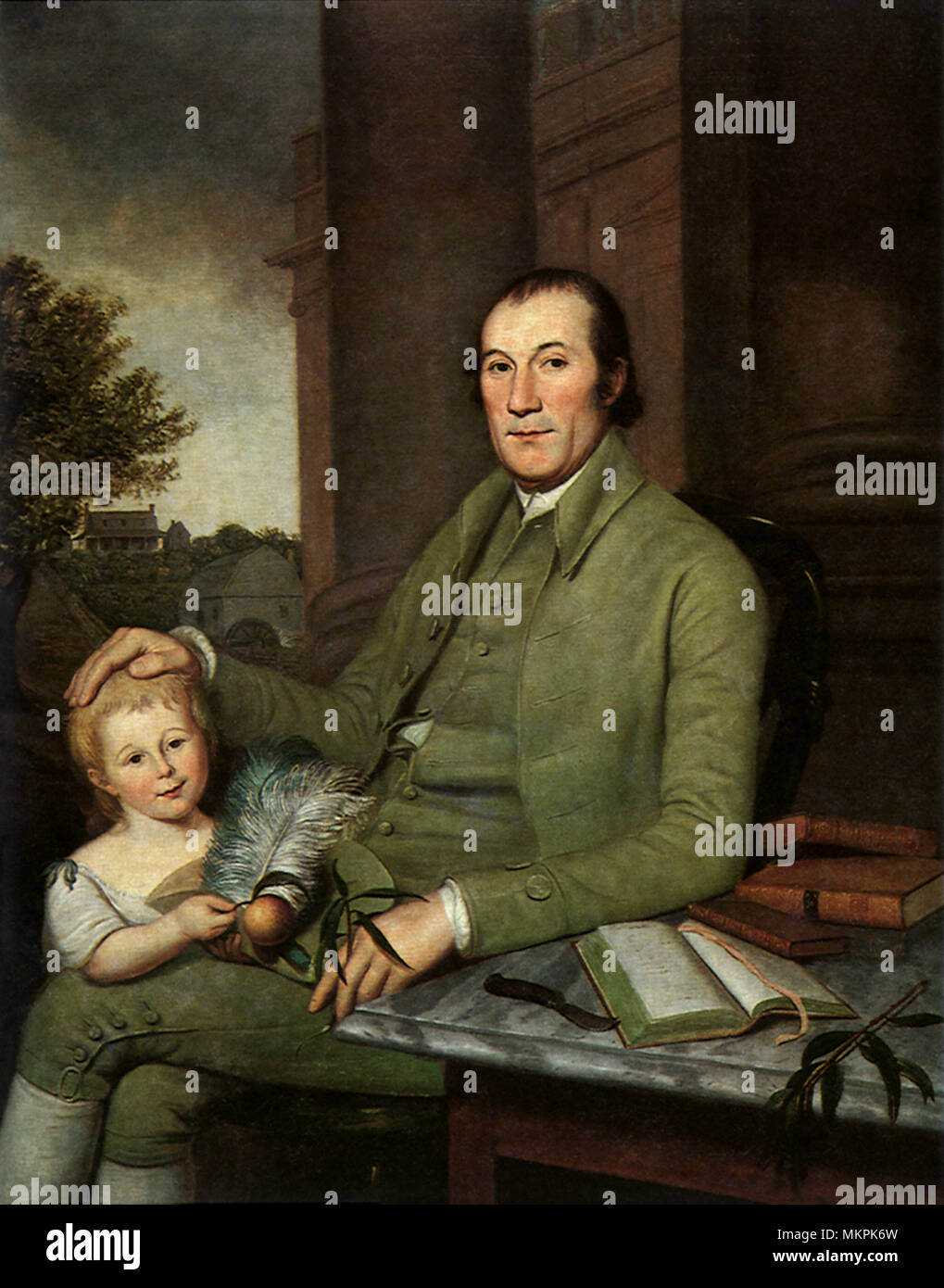 William Smith e nipote Foto Stock