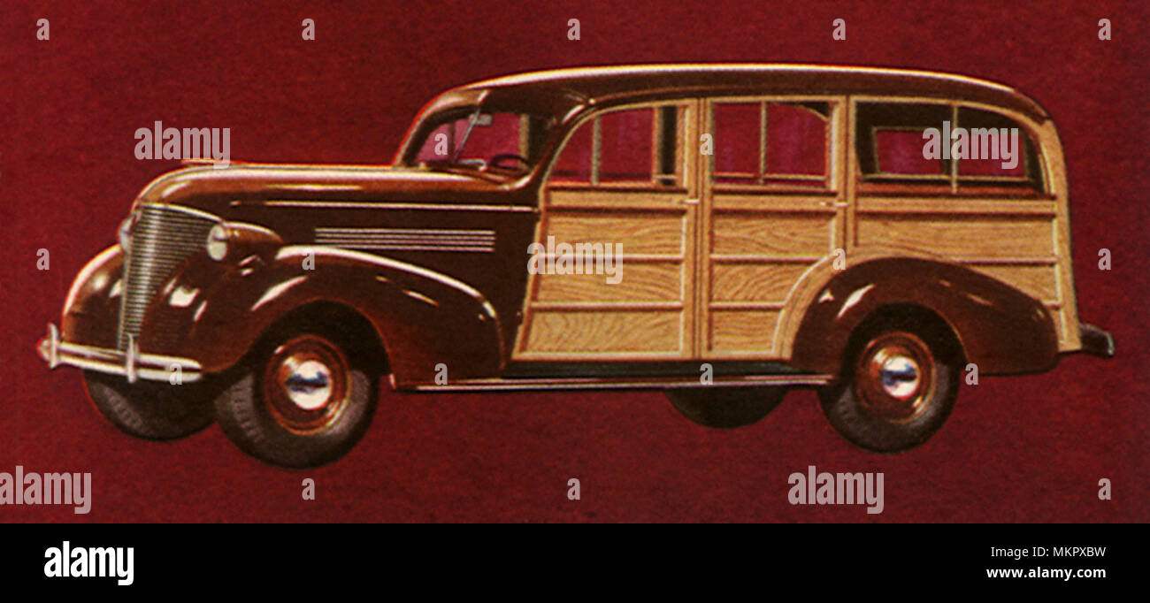 1939 Chevrolet Master De Luxe Station Wagon Foto Stock