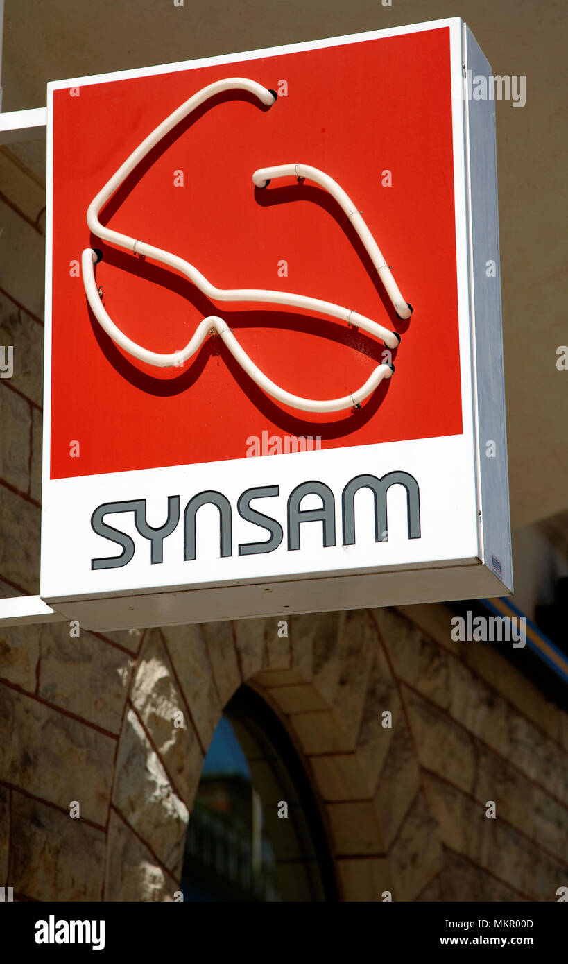 Synsam catena di business degli ottici in Svezia. Foto Stock