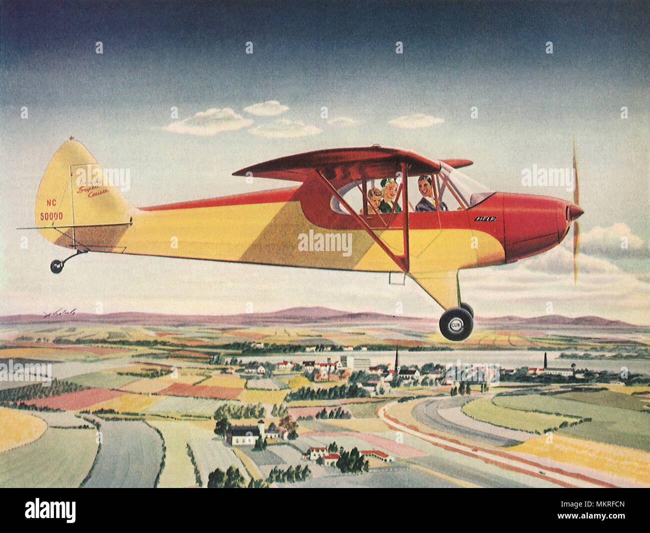 1946 Piper Cub Foto Stock