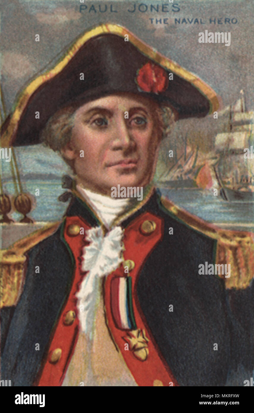 Paul Jones Naval Hero Foto Stock