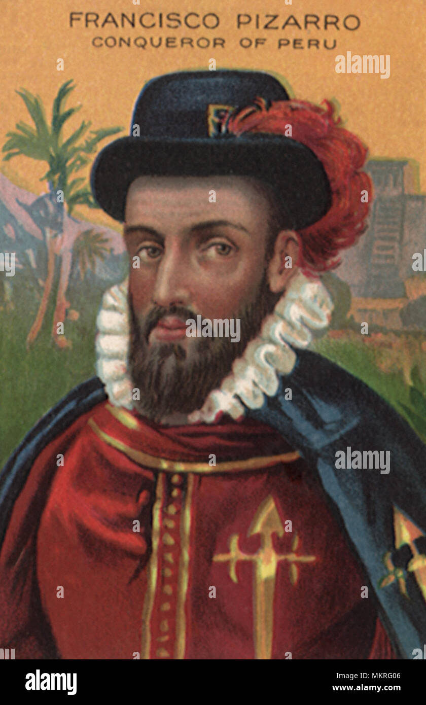 Francisco Pizarro il conquistatore del Perù Foto Stock