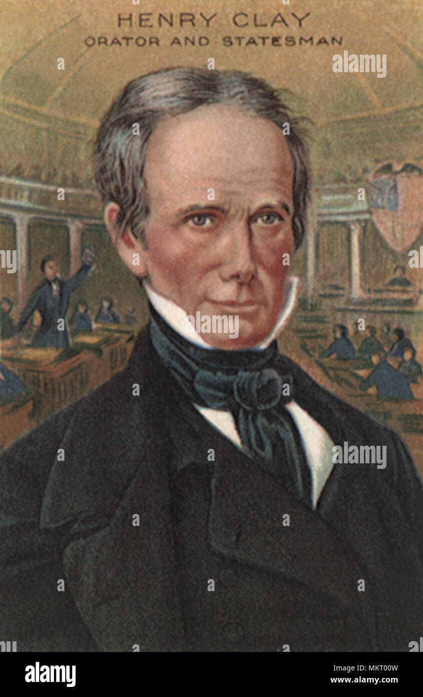 Il senatore Henry Clay oratore e statista Foto Stock