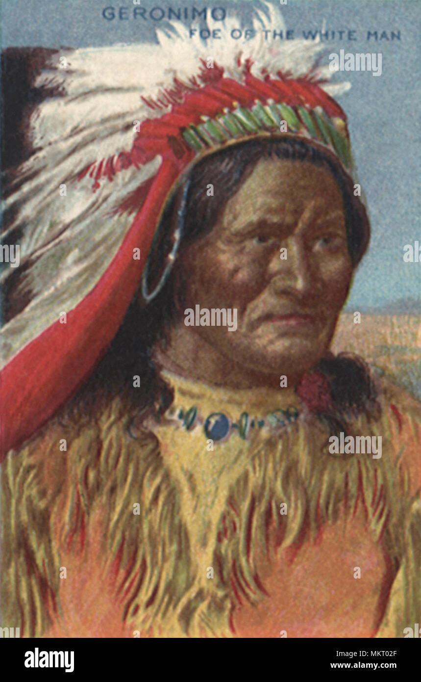 Geronimo Apache capo indiano Foto stock Alamy