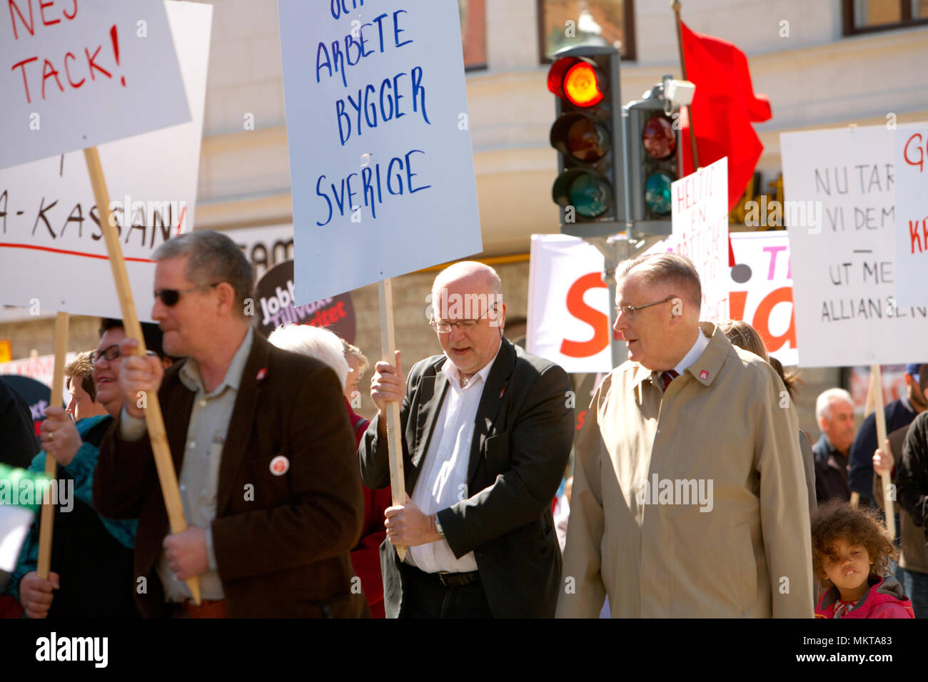 I Socialdemocratici' giorno di maggio in Sodertalje, Svezia, 2012 Foto Stock