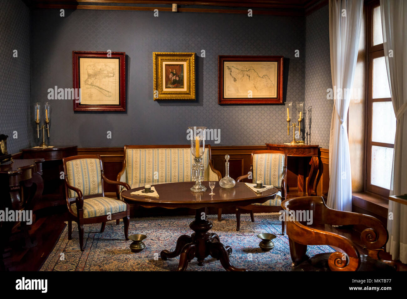 Benito Juárez Museum, Juarez di studi, Palazzo Nazionale, Palacio Nacional, il palazzo del governo, Città del Messico, Messico Foto Stock