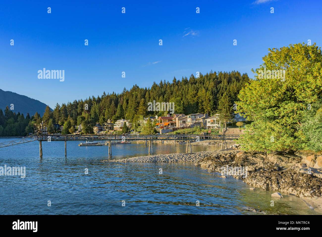 Villaggio di Belcarra, British Columbia, Canada. Foto Stock