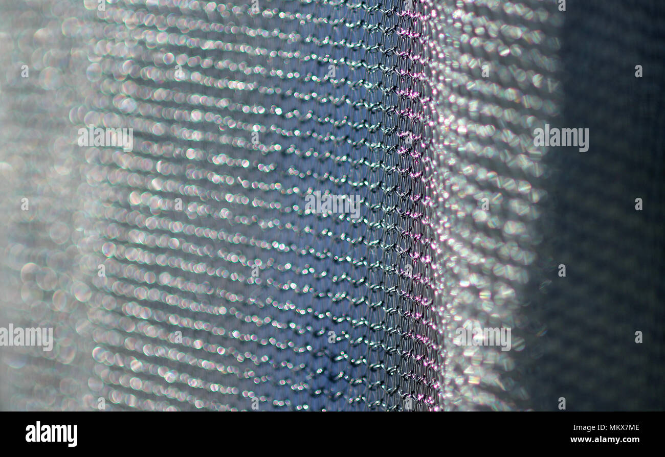 Immagine macro di trampolino netting Foto Stock