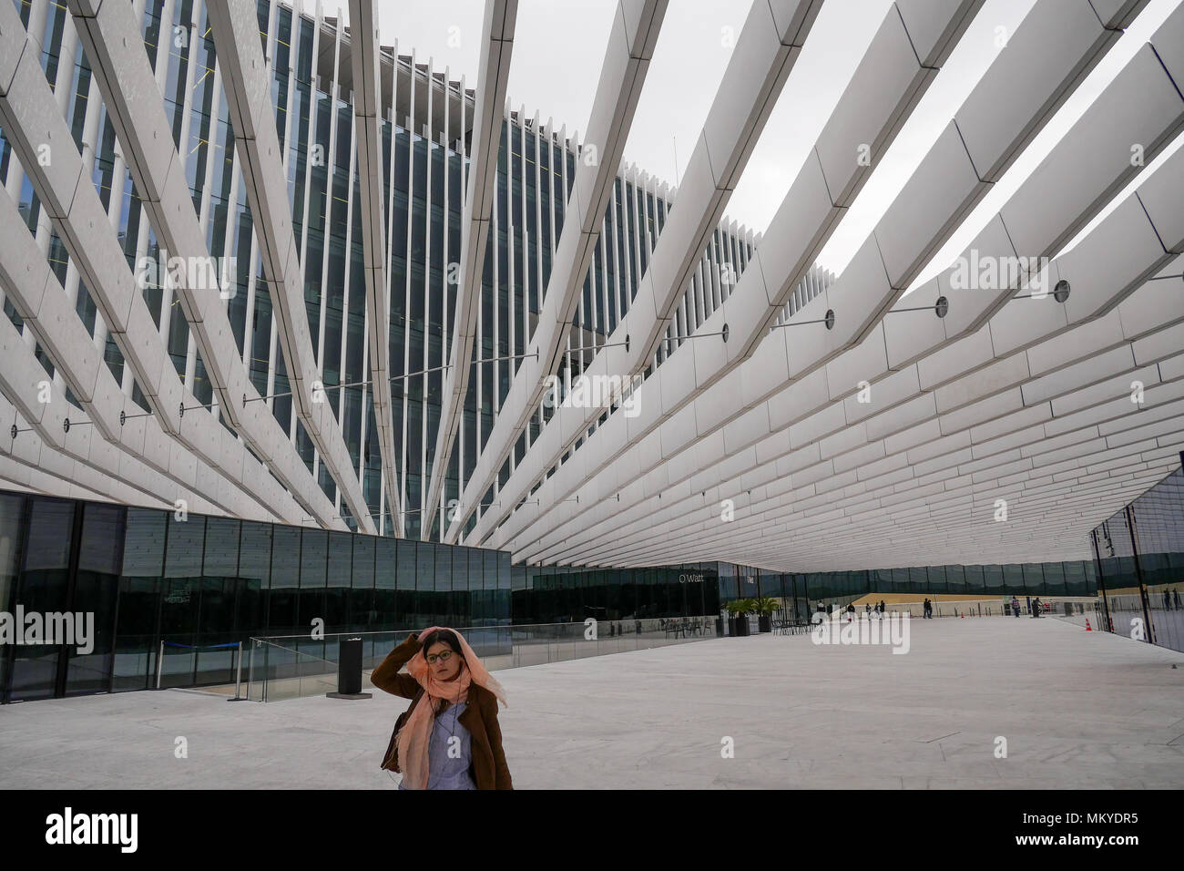 La sede centrale di EDP in Lisbona Portogallo da architetti Aires Mateus, Lisbona, Portogallo Foto Stock