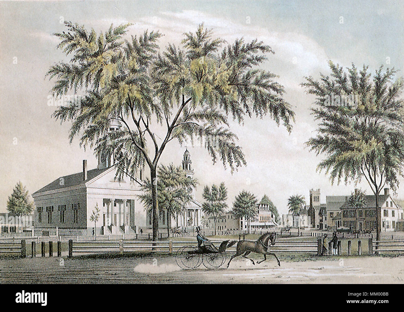 Vista di Woburn. 1852 Foto Stock