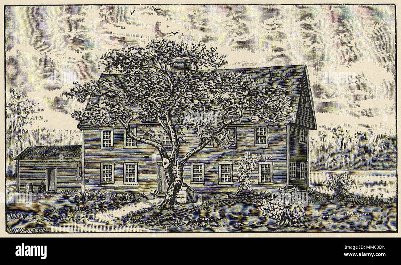 Minot House. Dorchester. 1630 Foto Stock