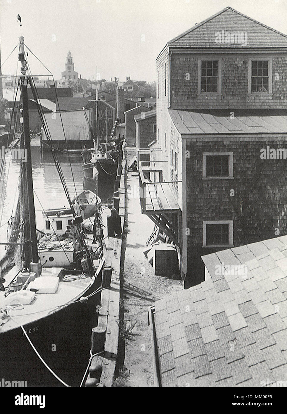 Nantucket BANCHINA COMMERCIALE. 1950 Foto Stock