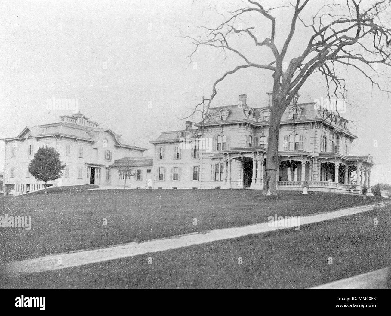 Wakefield Mansion. Wakefield. 1875 Foto Stock