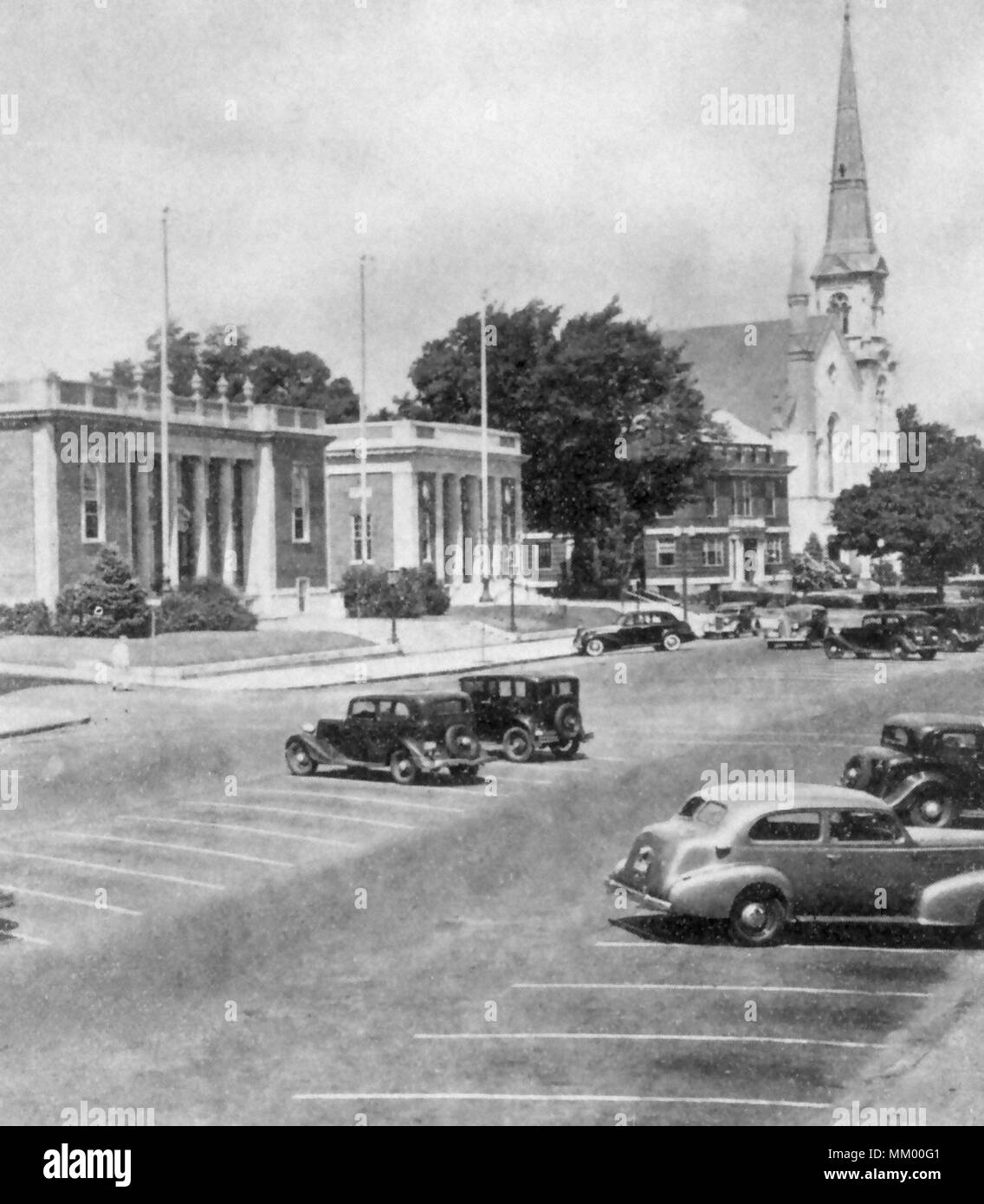 Il centro civico. Wakefield. 1940 Foto Stock
