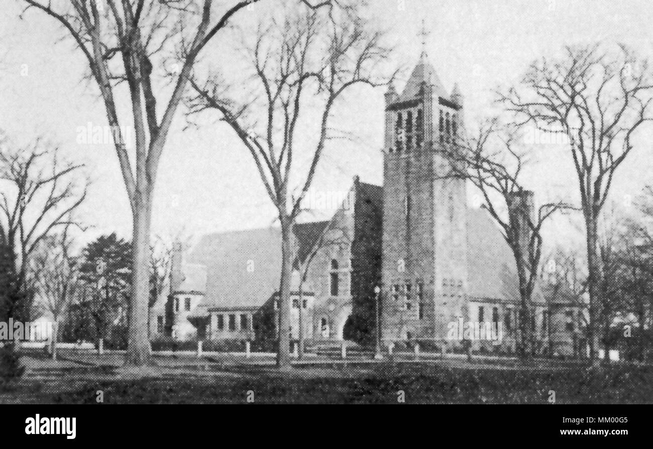 La prima chiesa congregazionale. Wakefield. 1920 Foto Stock