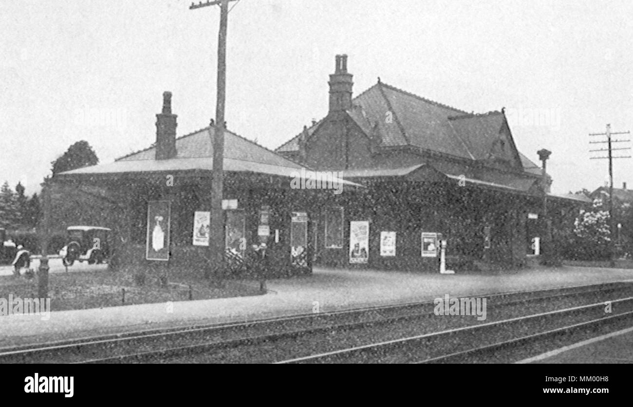 Superiore della stazione ferroviaria. Wakefield. 1940 Foto Stock