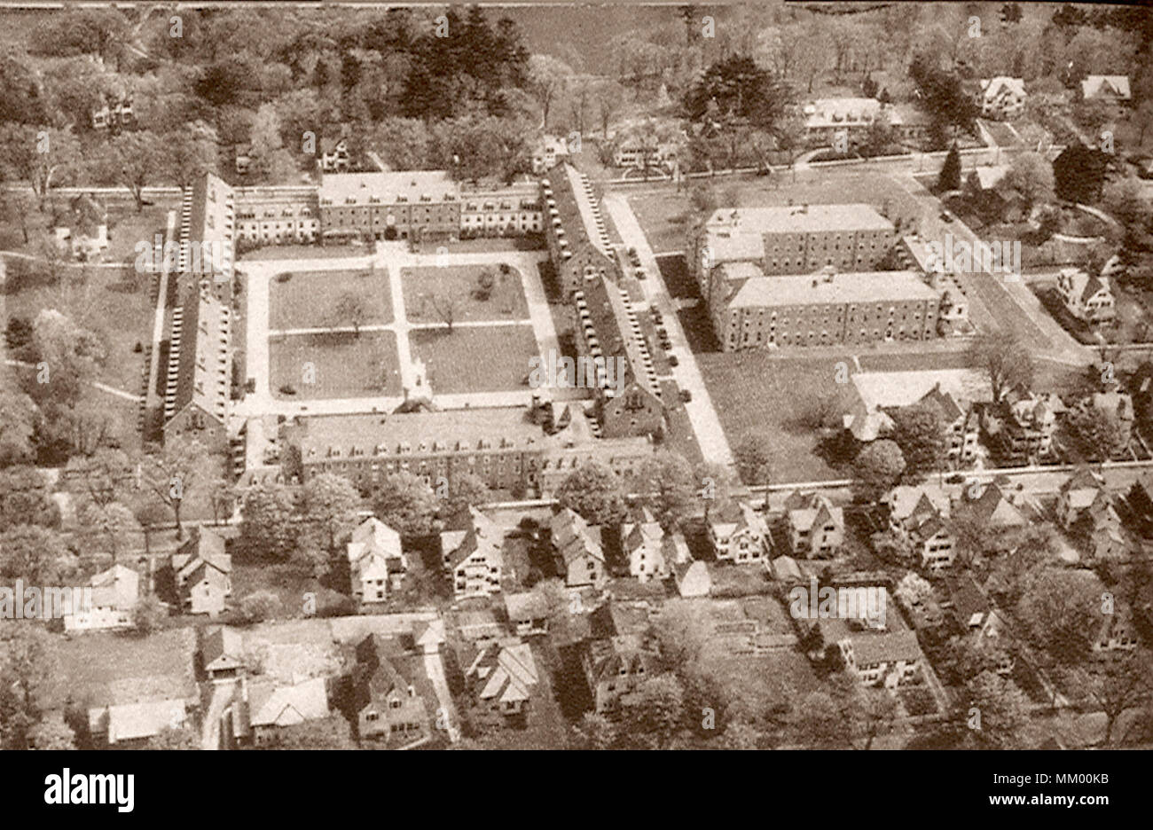 Smith College quadrangolari. Northampton. 1920 Foto Stock