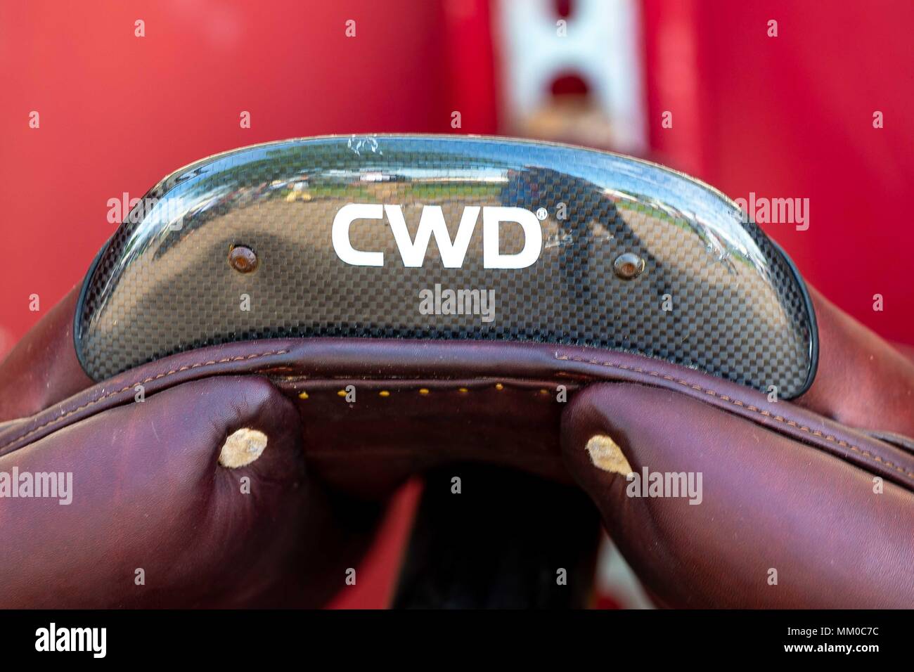 Windsor, Berkshire, Regno Unito. Il 9 maggio 2018. Giorno 1. Royal Windsor Horse Show. Regno Unito. Tradestand.CWD Sella. Windsor. Berkshire. Regno Unito. 09/05/2018. Credito: Sport In immagini/Alamy Live News Foto Stock