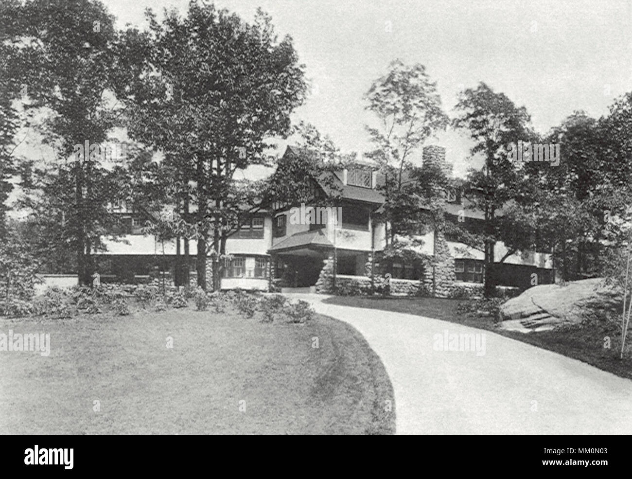 Charles E. Gibson Residence. West Newton. 1916 Foto Stock