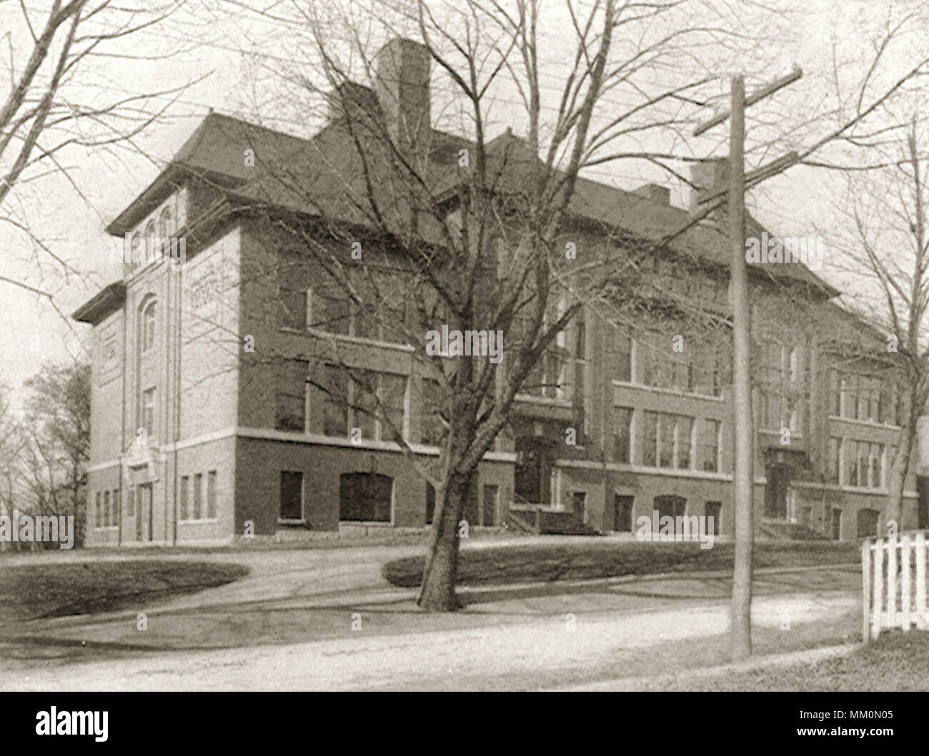 R.W. Scuola di Emerson. Newton Upper Falls. 1916 Foto Stock