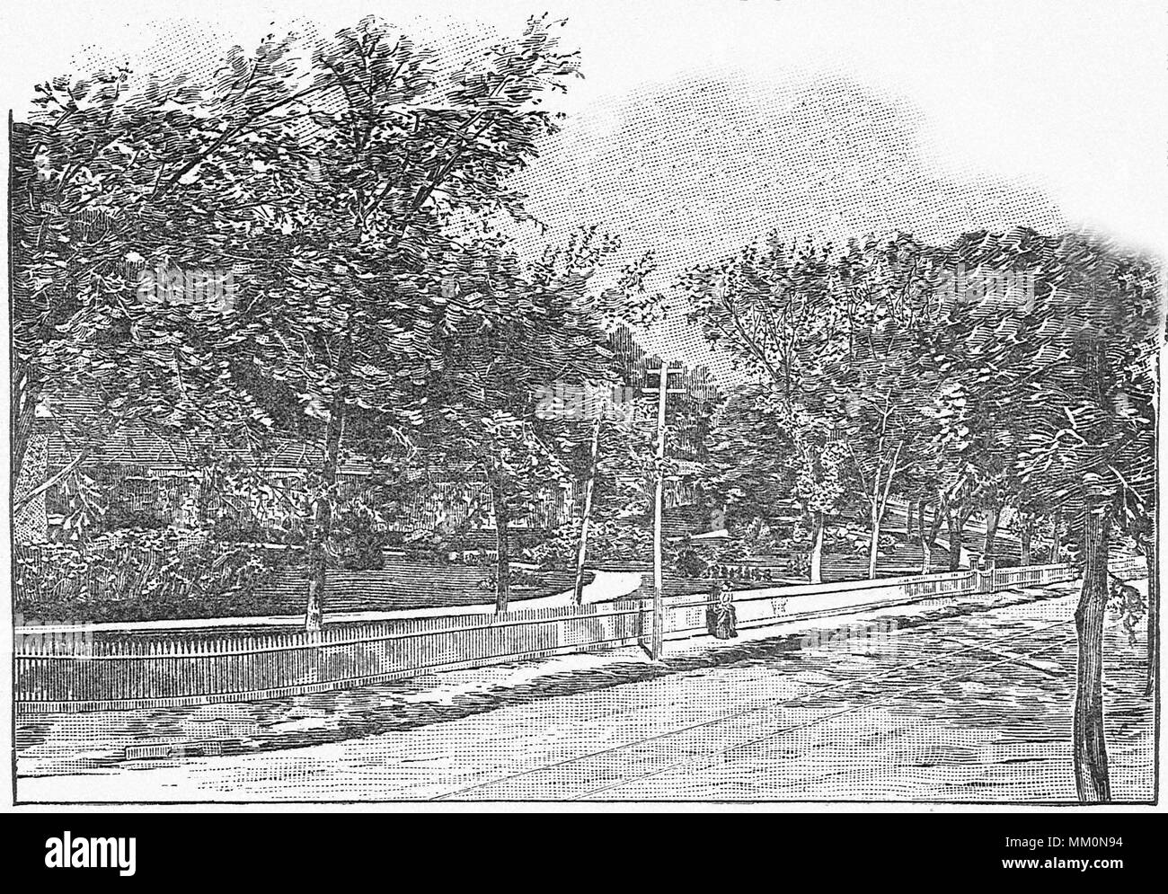 Il giardino in Pineta cimitero. Lynn. 1886 Foto Stock