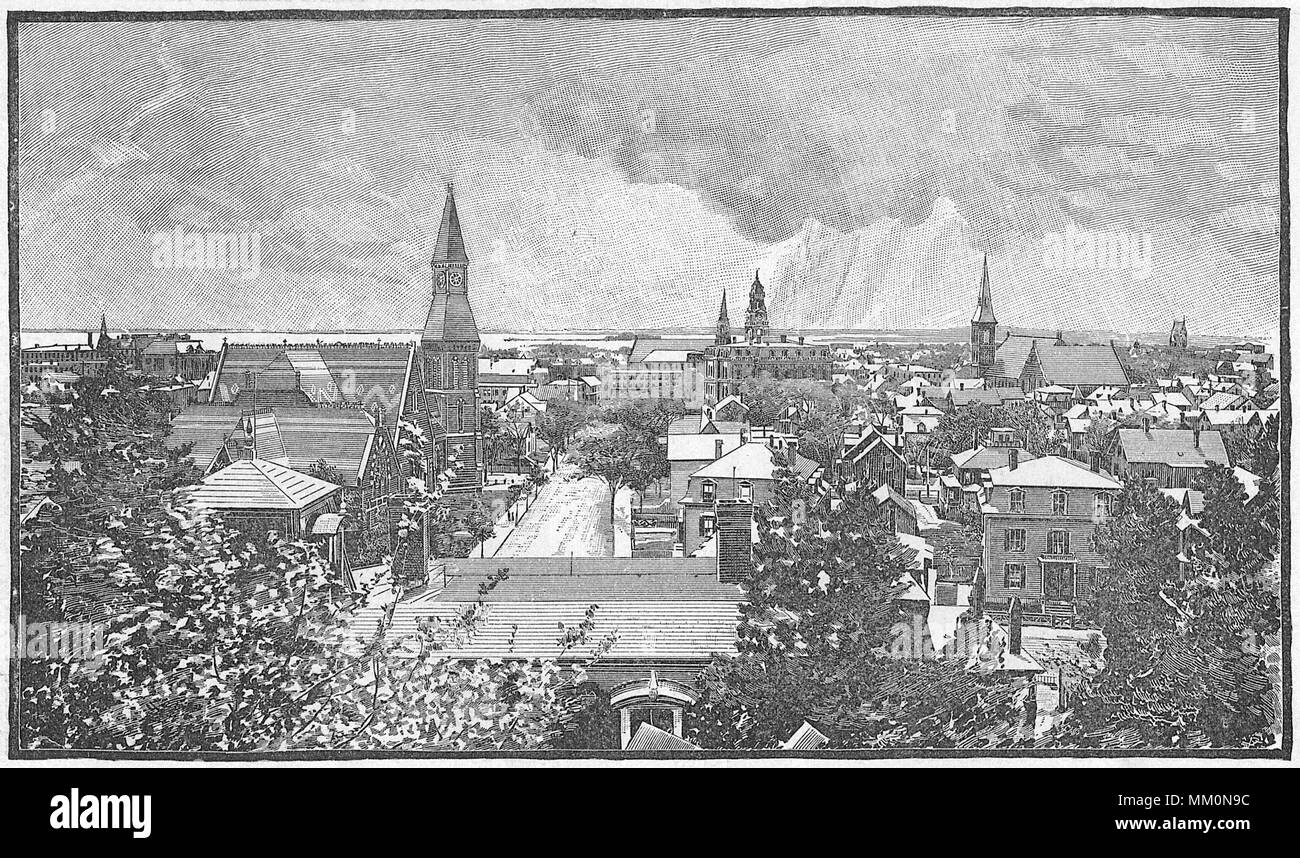 Vista di Lynn. 1886 Foto Stock