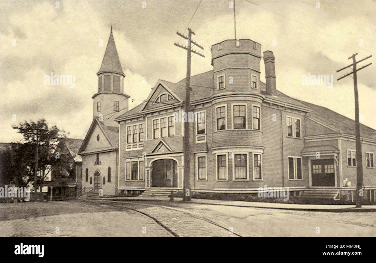 Armory e Chiesa svedese. Woburn. 1925 Foto Stock