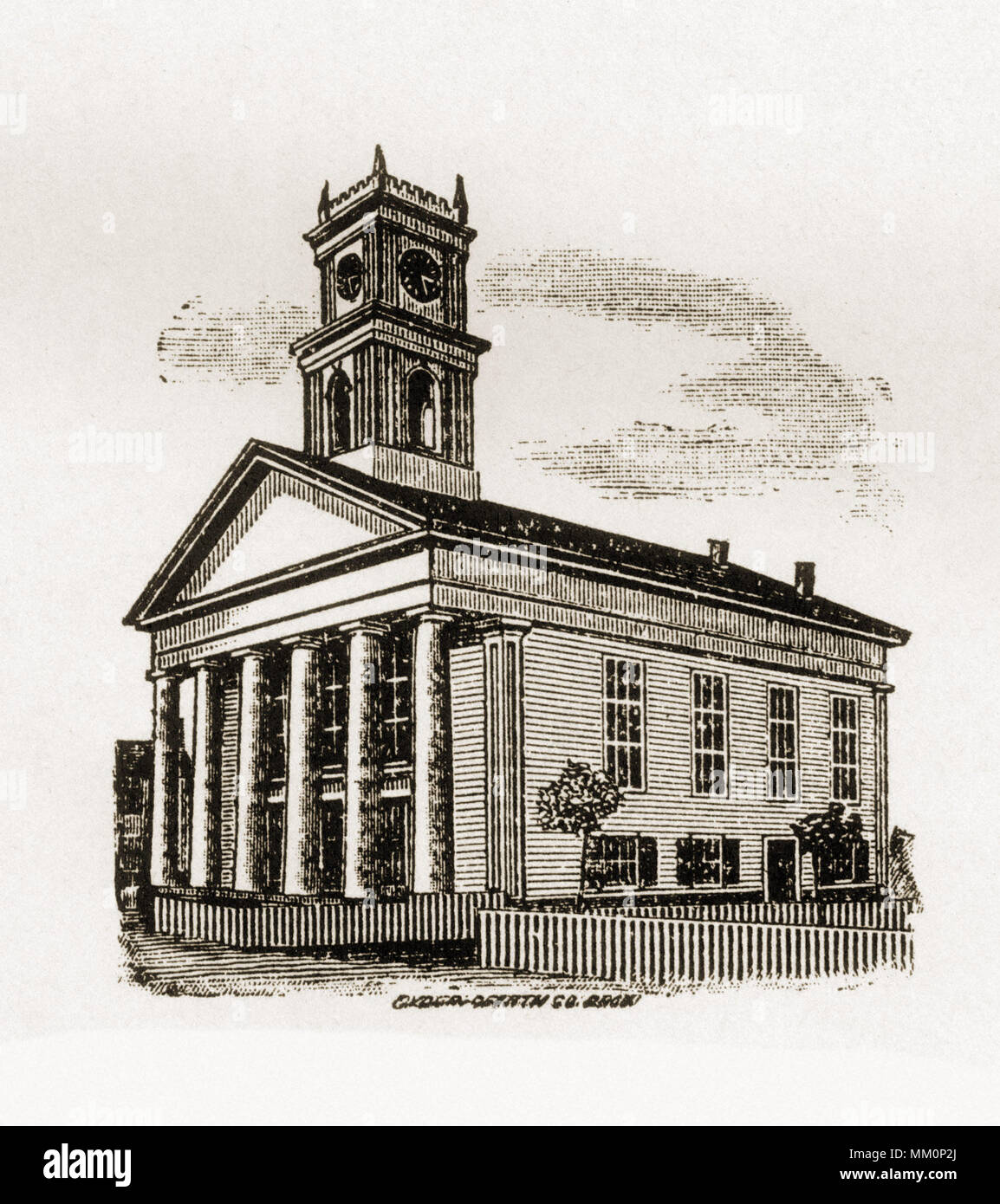 Chiesa Metodista. Edgartown. 1843 Foto Stock