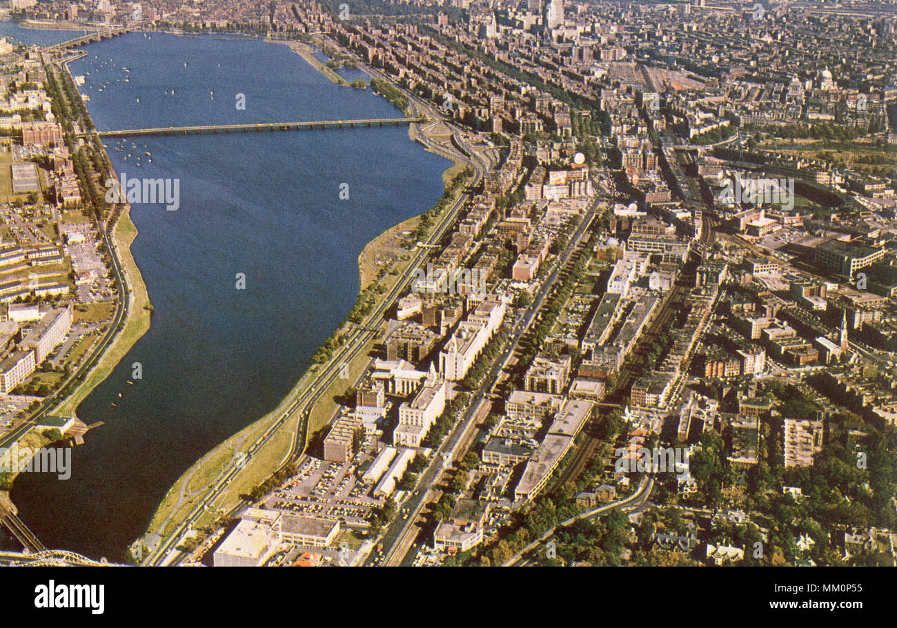 Charles river basin. Boston. 1960 Foto Stock