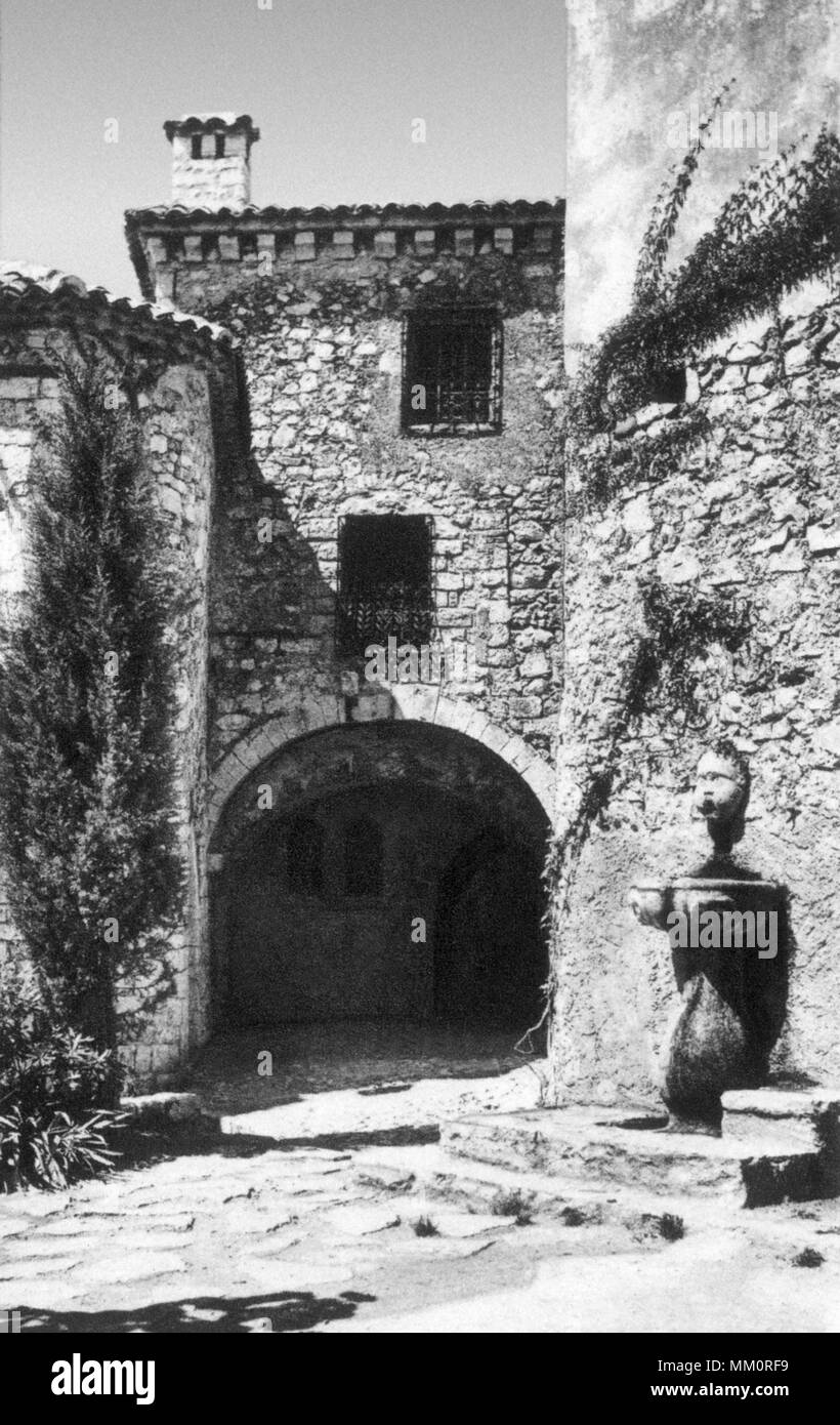 Castello di Barlow. Eze Village. 1910 Foto Stock